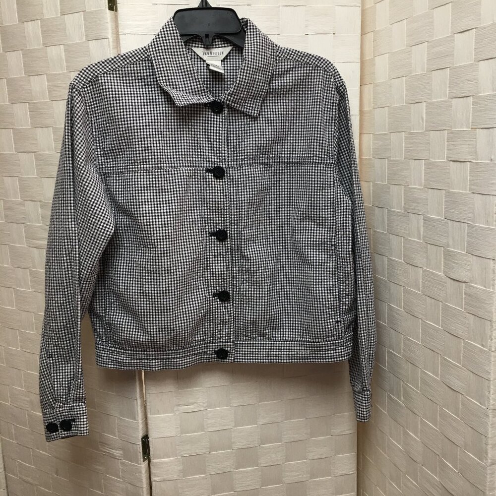 Van Heusen seersucker checkered jacket Medium